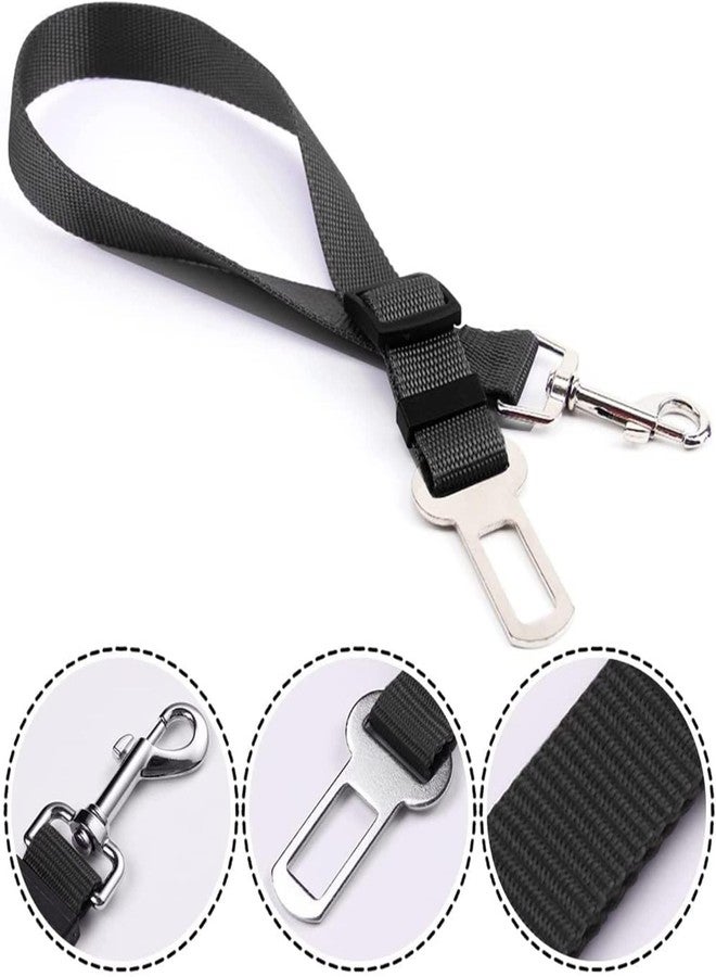 MIXEN 2 Packs Adjustable Length Pet Dog Cat car seat Belt Pet seat Belt Pet Accessories for Dogs Cats and Pets (Black) - Image 3